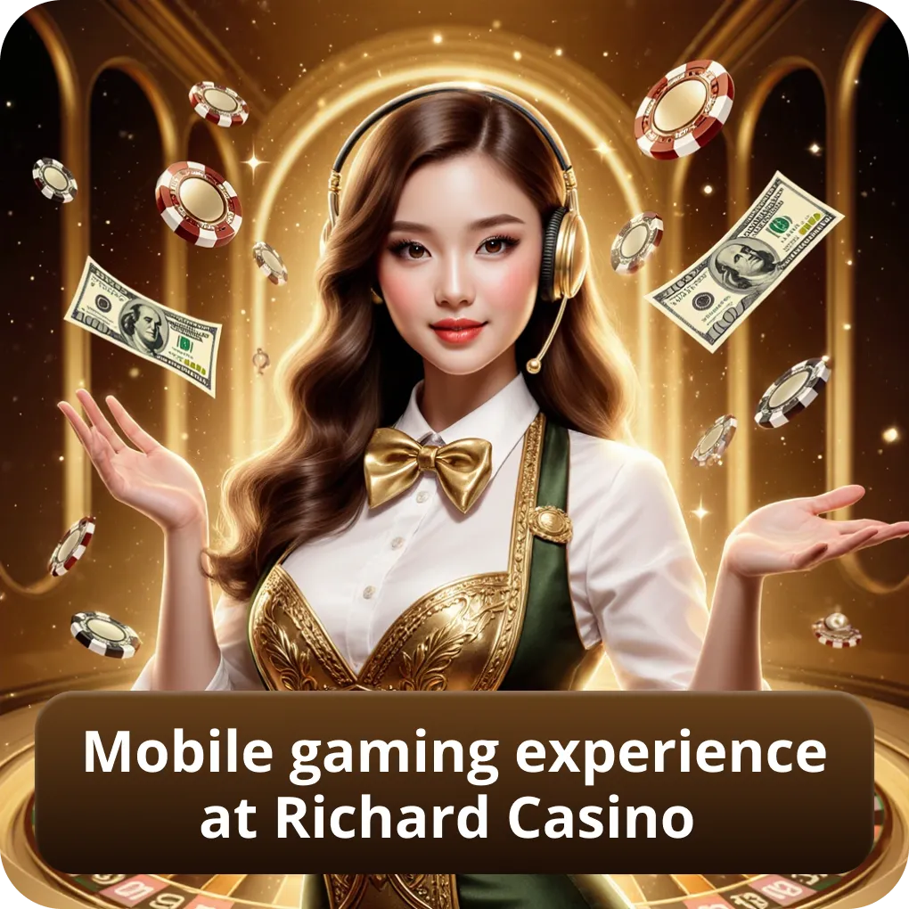 Mobile gaming experience at Richard Casino