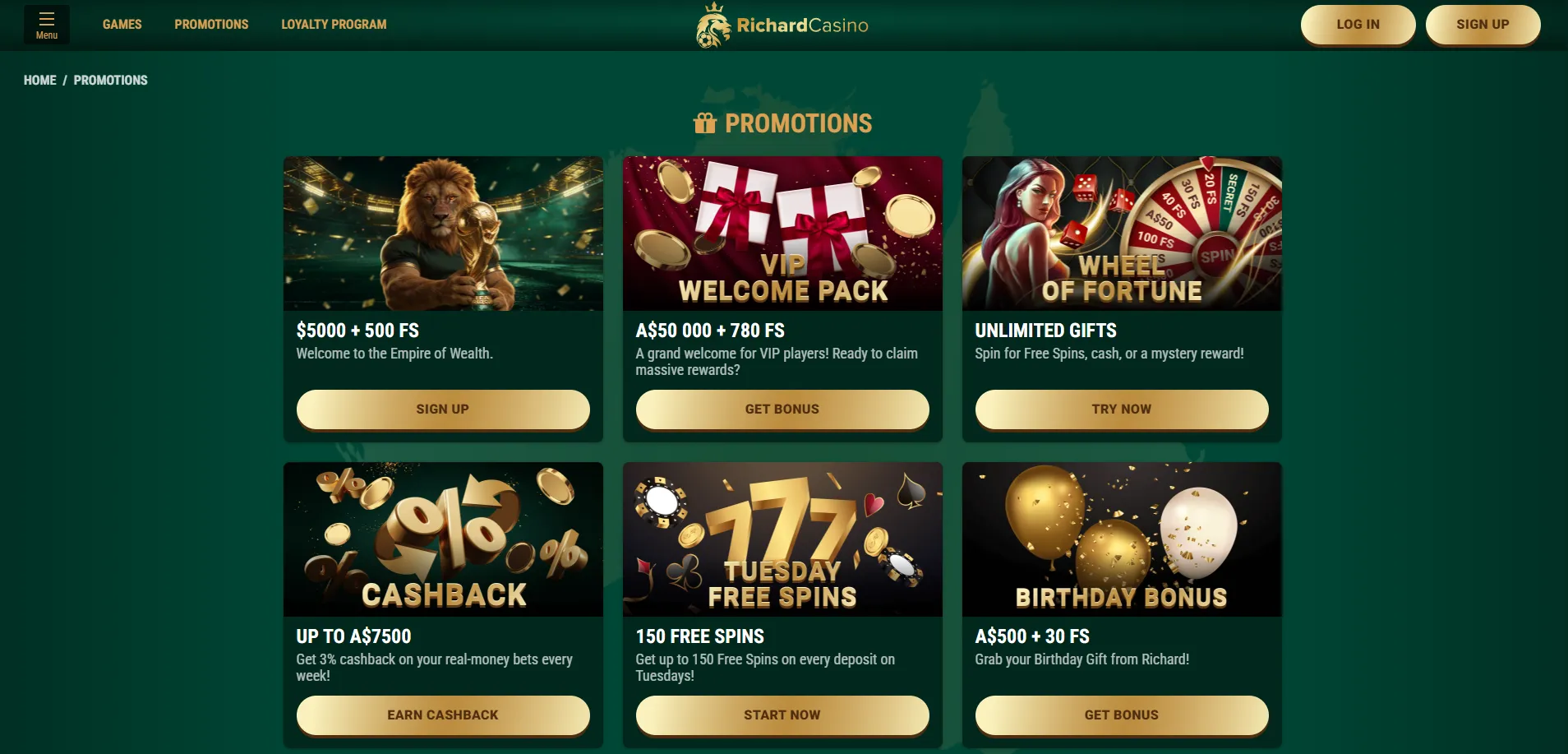 Mobile gaming experience at Richard Casino
